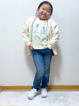 Hina ママ さん（キッズ・121cm）の冬コーディネート