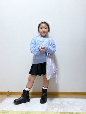 「アイテム（トートバッグ）」を使った、Hina ママ さん（キッズ・115cm・40代）の秋コーディネート