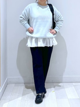 「アイテム（バックパック/リュック）」を使った、Hina ママ さん（レディース・147cm・40代）の秋コーディネート