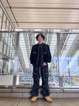 「DANKE SCHON（ダンケシェーン）のアイテム（ジャケット/アウター）」を使った、橋本　利緒さん（メンズ・170cm）の春コーディネート