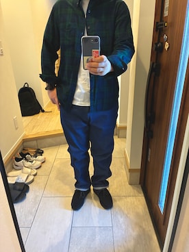 「Wrangler（ラングラー）のアイテム」を使った、タキシードサムさん（メンズ・173cm）の秋コーディネート