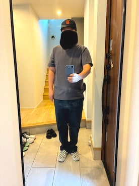 「HANES(ヘインズ)のアイテム」を使った、タキシードサムさん(メンズ・173cm)の夏コーディネート