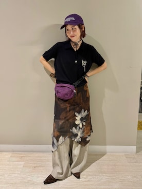 「MEMECLE（メメクル）のアイテム」を使った、remiさん（レディース・154cm）の秋コーディネート