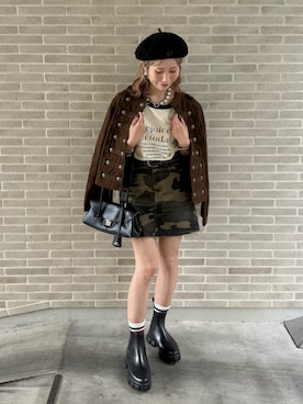 「FRED PERRY（フレッドペリー）のアイテム」を使った、remiさん（レディース・154cm）の夏コーディネート