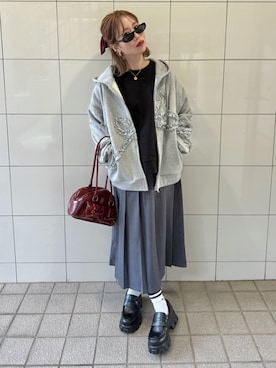「アイテム（サングラス）」を使った、remiさん（レディース・154cm）の秋コーディネート