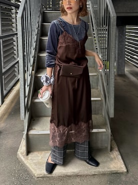 「HARE（ハレ）のアイテム」を使った、remiさん（レディース・154cm）の秋コーディネート