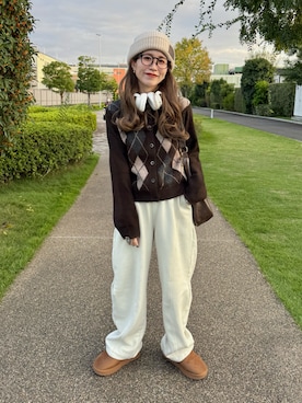 「アイテム（PC・スマホグッズ/家電）」を使った、remiさん（レディース・154cm）の秋コーディネート