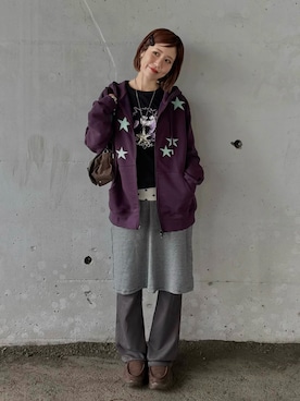 「MEMECLE（メメクル）のアイテム」を使った、remiさん（レディース・154cm）の秋コーディネート