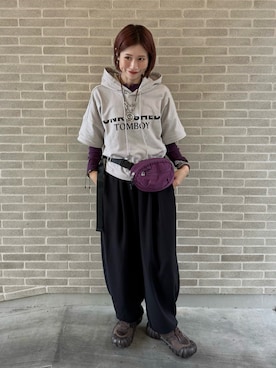 「Onitsuka Tiger（オニツカタイガー）のアイテム」を使った、remiさん（レディース・154cm）の秋コーディネート