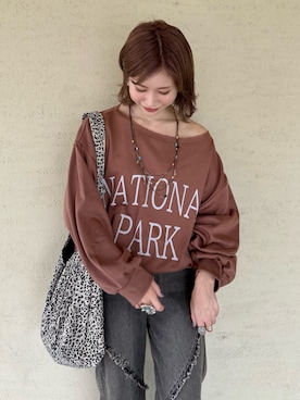 「アイテム（リング）」を使った、remiさん（レディース・154cm）の秋コーディネート