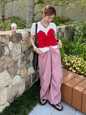 「アイテム（ピアス（両耳用））」を使った、remiさん（レディース・154cm）の夏コーディネート