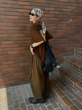 「UNIVERSAL OVERALL（ユニバーサルオーバーオール）のアイテム」を使った、remiさん（レディース・154cm）の夏コーディネート
