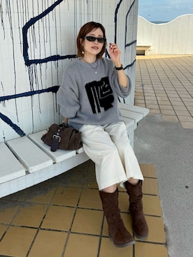 「NUEF （ヌエフ）のアイテム」を使った、remiさん（レディース・154cm）の秋コーディネート