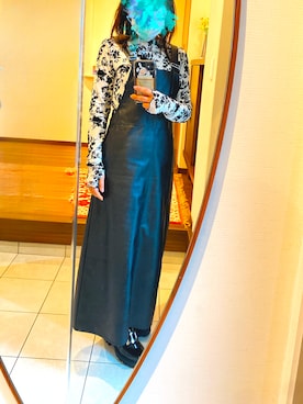 「WEGO（ウィゴー）のアイテム（ジャンパースカート）」を使った、saosaoさん（レディース・159cm）の春コーディネート