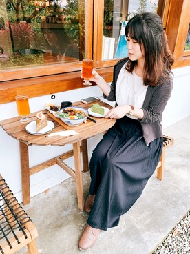 「URBAN RESEARCH（アーバンリサーチ）のアイテム（その他トップス）」を使った、YIJUさん（レディース・164cm）の夏コーディネート