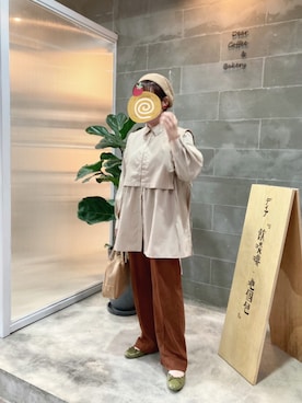 「日常」｜「アイテム（パンツ）」を使った、RA🌷さん（レディース・156cm）の冬コーディネート