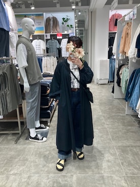 「通勤穿搭」｜「アイテム（ワンピース/ドレス）」を使った、RA🌷さん（レディース・156cm）の春コーディネート