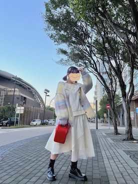 「initial（イニシャル）のアイテム（トップス）」を使った、RA🌷さん（レディース・156cm）の冬コーディネート