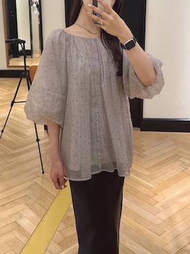 「A part by（アパートバイ）の≪追加2≫SUS/ビーズネックレス（ネックレス）」を使った、Shioriさん（レディース・158cm）の夏コーディネート