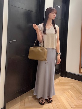 「A part by（アパートバイ）のアイテム（サンダル）」を使った、Shioriさん（レディース・158cm）の夏コーディネート