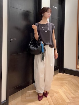 「A part by（アパートバイ）のアイテム（バングル/リストバンド）」を使った、Shioriさん（レディース・158cm）の夏コーディネート