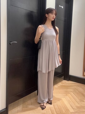 「アイテム（セットアップ）」を使った、Shioriさん（レディース・158cm）の夏コーディネート