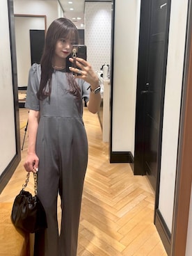 「アイテム（つなぎ/オールインワン）」を使った、Shioriさん（レディース・158cm）の夏コーディネート