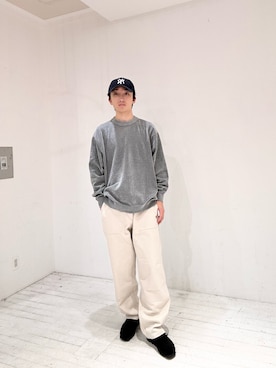岸 龍之介さん（メンズ・175cm）の秋コーディネート