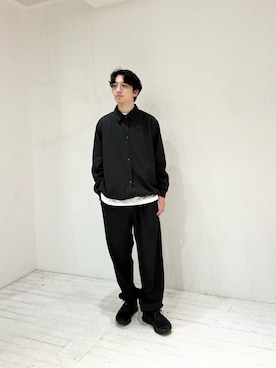 「季節の変わり目羽織コーデ」｜岸 龍之介さん（メンズ・175cm）の秋コーディネート