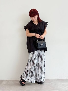 「厚底」｜mioさん（レディース・149cm）の夏コーディネート