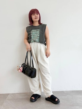 「厚底」｜mioさん（レディース・149cm）の夏コーディネート