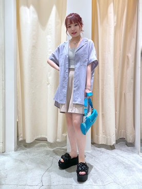 Shiho Moriokaさん（レディース・157cm）の夏コーディネート