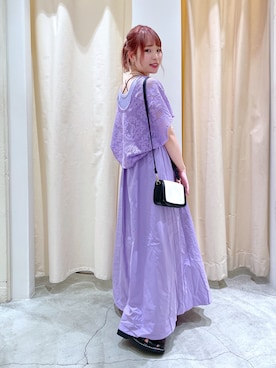 「w closet」｜「アイテム（ワンピース/ドレス）」を使った、Shiho Moriokaさん（レディース・157cm）の夏コーディネート