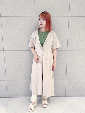 Shiho Moriokaさん（レディース・156cm）の夏コーディネート