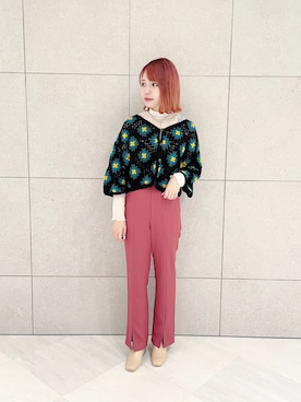 Shiho Moriokaさん（レディース・157cm）の秋コーディネート