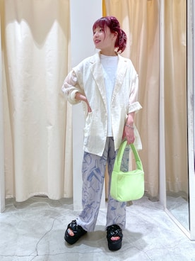 Shiho Moriokaさん（レディース・157cm）の夏コーディネート