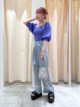 Shiho Moriokaさん（レディース・157cm）の夏コーディネート