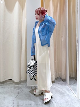「w closet」｜「アイテム（ワンピース/ドレス）」を使った、Shiho Moriokaさん（レディース・157cm）の夏コーディネート