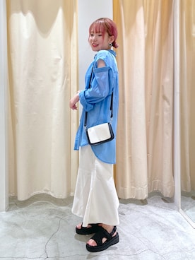 「w closet」｜Shiho Moriokaさん（レディース・157cm）の夏コーディネート
