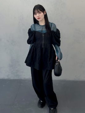 「アイテム（その他トップス）」を使った、レイナさん（レディース・158cm）の夏コーディネート
