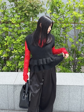 「ELUNIS（エルニス）のアイテム」を使った、レイナさん（レディース・159cm）の秋コーディネート