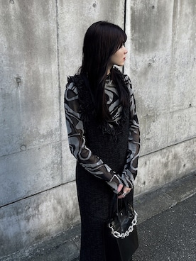 「UNITED TOKYO（ユナイテッドトウキョウ）のアイテム」を使った、レイナさん（レディース・158cm）の秋コーディネート