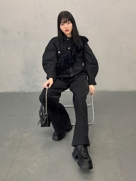 「アイテム（その他トップス）」を使った、レイナさん（レディース・158cm）の秋コーディネート