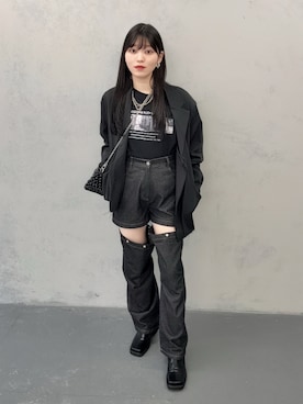 「アイテム（テーラードジャケット）」を使った、レイナさん（レディース・158cm）の秋コーディネート