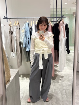 増渕也実さん(レディース・161cm)の春コーディネート