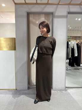 増渕也実さん（レディース・161cm）の秋コーディネート