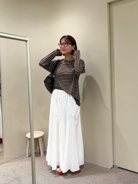 増渕也実さん(レディース・161cm)の秋コーディネート
