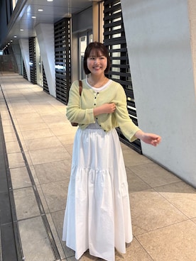 増渕也実さん(レディース・161cm)の春コーディネート