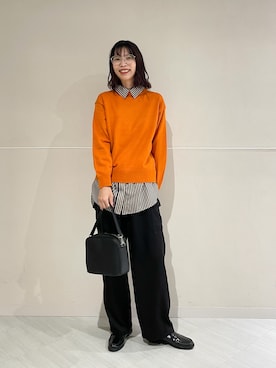 「アイテム（レインシューズ）」を使った、igarashiさん（レディース・169cm）の秋コーディネート