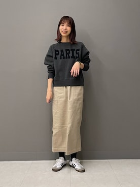 「ベイカースカート」｜igarashi（あちゃん）さん（レディース・169cm）の冬コーディネート